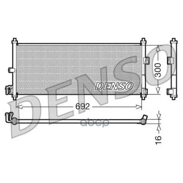 Конденсатор, Кондиционер Denso арт. DCN46011