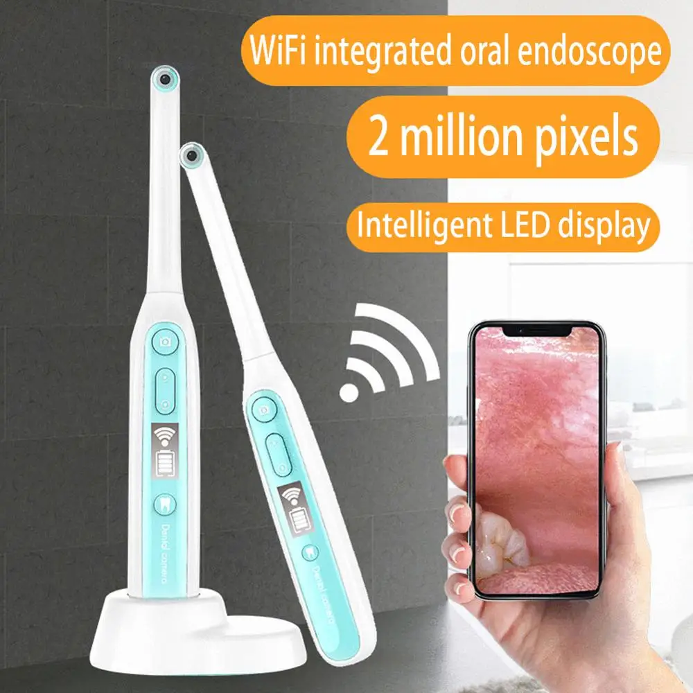 2MP HD беспроводной стоматологический Wifi эндоскоп 8 регулируемых светодиодных ламп