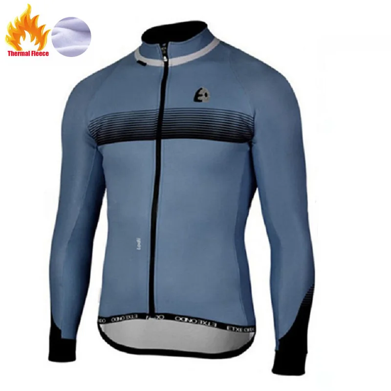 Tops 7 Etxeondo Winter Thermal Fleece jacket Cycling Jersey long sleeve Ropa ciclismo hombre Bicycle Wear Bike Clothing maillot Ciclism - Цвет: Tops 7