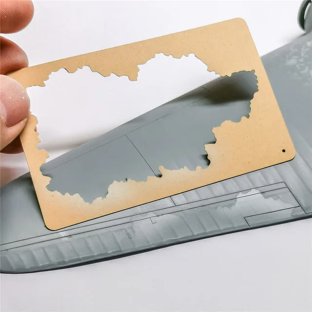 For LIANG-0006/ 0007 Salt Weathering Effect Airbrush Stencil Tools for 1/35 1/48 1/72 Aircraft Model Tool 5