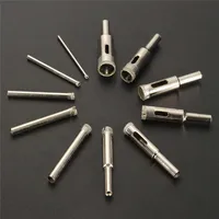 Scie cloche revêtue de diamant, jeu de forets, outils pour carreaux, verre de marbre, 3mm, 4mm, 5mm, 6mm, 7mm, 8mm, 9mm, 10mm, 11mm, 12/14mm, 11 pièces, ensemble 3