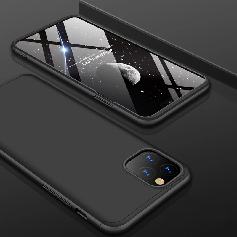 100 шт 3 в 1 Гибридный Жесткий PC полный защитный чехол для iPhone 11 Pro Max XS XR X 8 7 6 6S Plus матовый противоударный защитный чехол