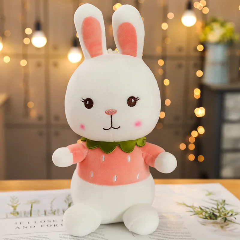 30-55 см милая плюшевая игрушка кролик кукла милый кролик девочка подарок мягкий каваи набивной игрушечный Плюшевый заяц Рождественский подарок плюшевая детская игрушка - Цвет: Pink