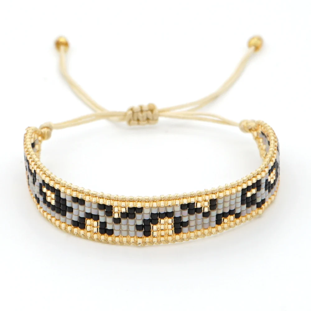 

Go2boho Leopard Bracelets For Ladies Miyuki Bracelet Women Handmade Adjustable 2020 Fashion Autumn Pulseras For Women Gifts