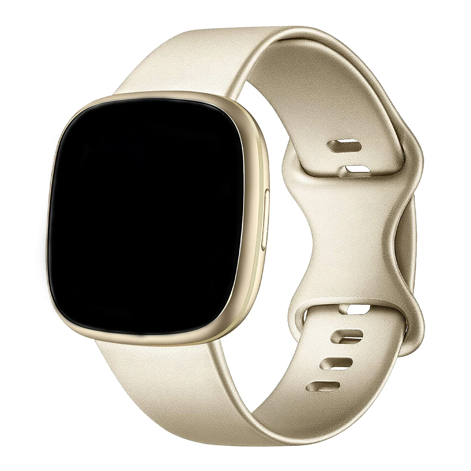 Watch Band for Fitbit Versa 3 Strap Silicone Wristband Replacement Sense Bracelet Correa Accessories Rose Gold Silver | Наручные часы