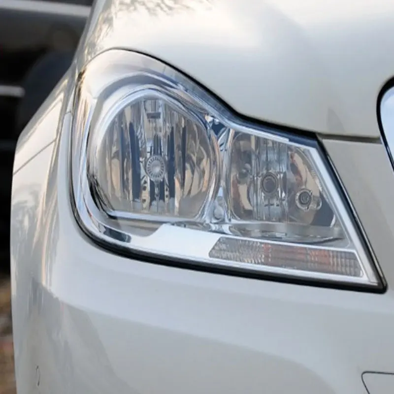 Для передних фар Mercedes Benz стеклянная маска для прозрачная оболочка маски W204 C180 C200