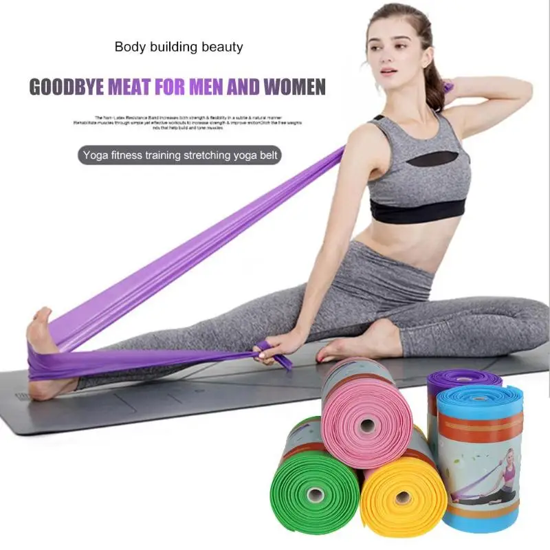 15M TPE Yoga Resistance Band Elastic Stretch Pull Rope Gym Sports Training Workout Exercise Fitness Equipment
