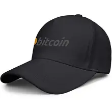 Мужская хлопковая бейсбольная кепка Биткоин с регулируемой шнуровкой