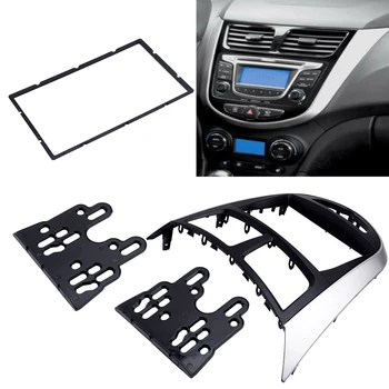 

Car 2 Din Stereo Fascia Radio Frame Dash Panel Trim Kit Fit For Hyundai I25 Accent Solaris Verna 2010-2018