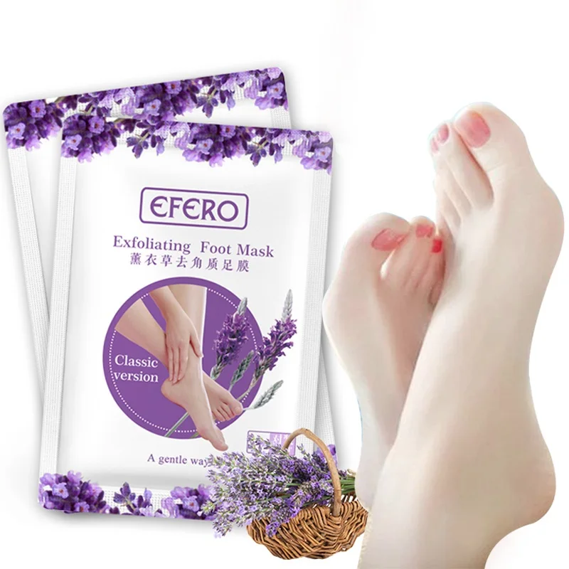 EFERO 6 пар маска для ног патчи отбеливающая гладкая омертвевшая кожа удаления