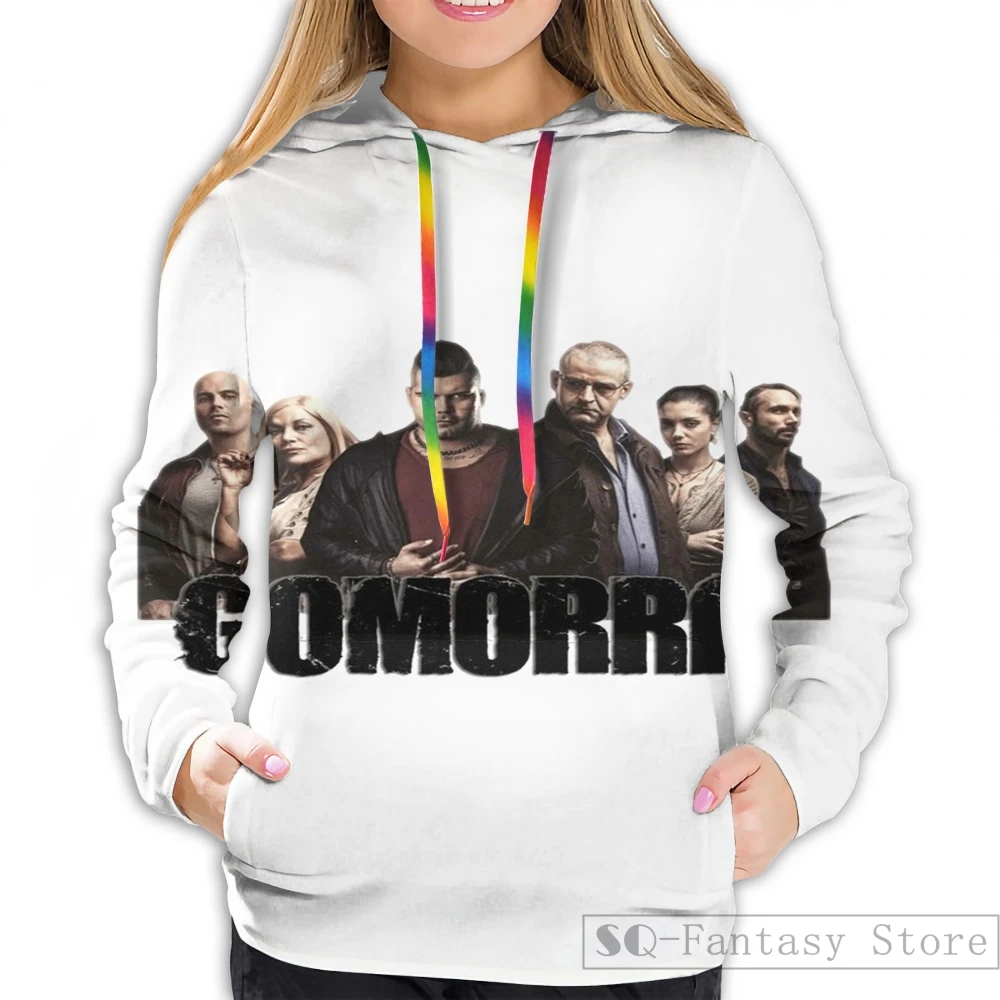 Women Мужские толстовки, свитшоты для женщин с забавным принтом Gomorra, Повседневная Толстовка с капюшоном, Streatwear - Цвет: Women