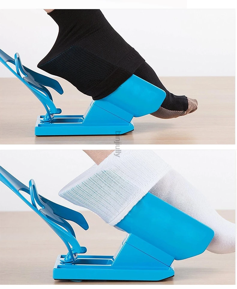 Sock Slider Aid Kit Sock Helper No Bending Pregnancy and Injuries Living Tool Shoe Horn Suitable Easy Way To Put On Socks sock aid kit