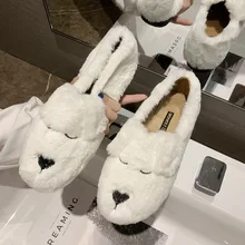 Женская милая плюшевая обувь на плоской подошве; zapatos de mujer; модная однотонная короткая плюшевая хлопковая обувь с закрытым носком; zapatos de mujer