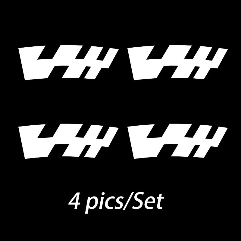 4 flags Stripes Car Tire Letterings White Tire Stickers 3D Logo Car Decals Permanent Rubber Wheels Sticker Custom DIY Tire Lettering - Color Name: 4 flags