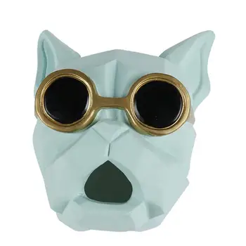 

1Pc Creative Glasses Dog Shaped Tissue Box European Style Paper Napkin Storage Box for Home Bathroom Living Room Green
