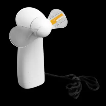 

Drop Ship&Wholesale Portable Handheld Cooling Fan Colorful LED Mini Light Battery Power With Strap Sep. 5