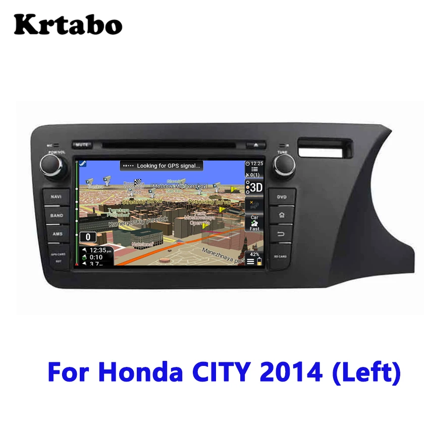 Krtabo для Honda CITY RHD автомобильный Радио Android мультимедийный плеер 4G ram gps HD Автомобильный сенсорный экран Поддержка DVD carplay Bluetooth