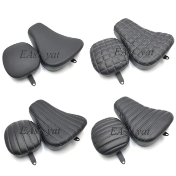 

Motorcycle Driver Seat Cover Rear Passenger leather pillow For Harley Sportster XL 1200 883 72 X48 XL883