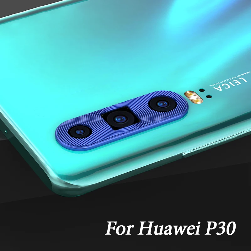 Для huawei P30 P20 P30 Pro Nova 4E объектив камеры кольцо покрытие алюминиевая защитная крышка для huawei P30 P20 Lite P20 Pro - Цвет: Blue