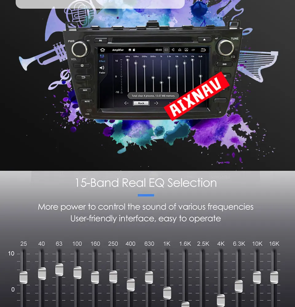 Best Auto Multimedia Player Car Radio for Mazda 6 2008-2012 Mirror Link Phone Bluetooth GPS Navigation System WIFI DVD Video Player 1