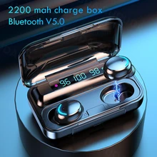 Bluetooth Wireless Headphones with Mic Sports Waterproof TWS Bluetooth Earphones Touch Control Wireless Headsets Earbuds Phone