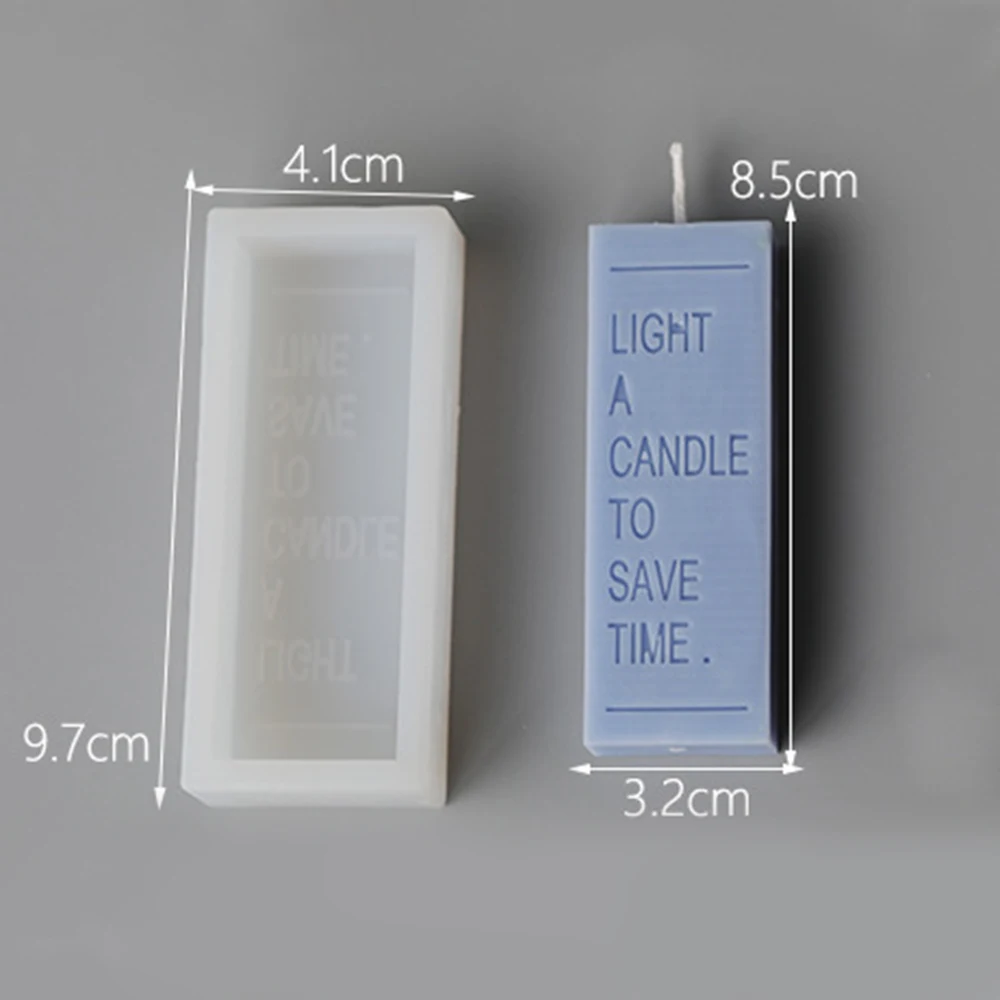 Candle Making Model Simple Style Scented Candle Mould DIY Reusable Handmade Letter Design Candle Craft