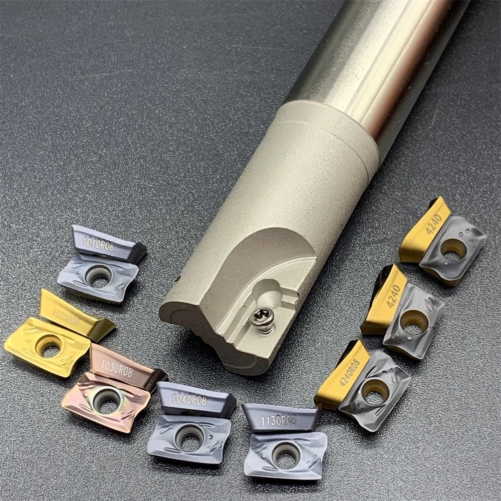 R390-11T308M-PM 1010 / 1025 / 1030 / 1040 / 1130 / 4240 + 1pc R390 C15-16-150 200-2T/C19-20-150-2T R390 밀링 커터 홀더