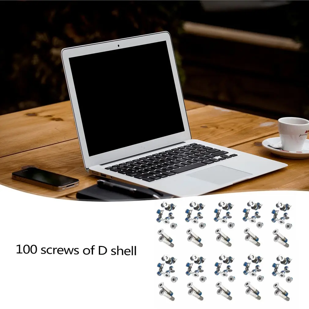 100 шт болт для нижнего корпуса Набор для ноутбука для Macbook Aira1370 для A1369 для A1465 D оболочки винт(10 комплектов