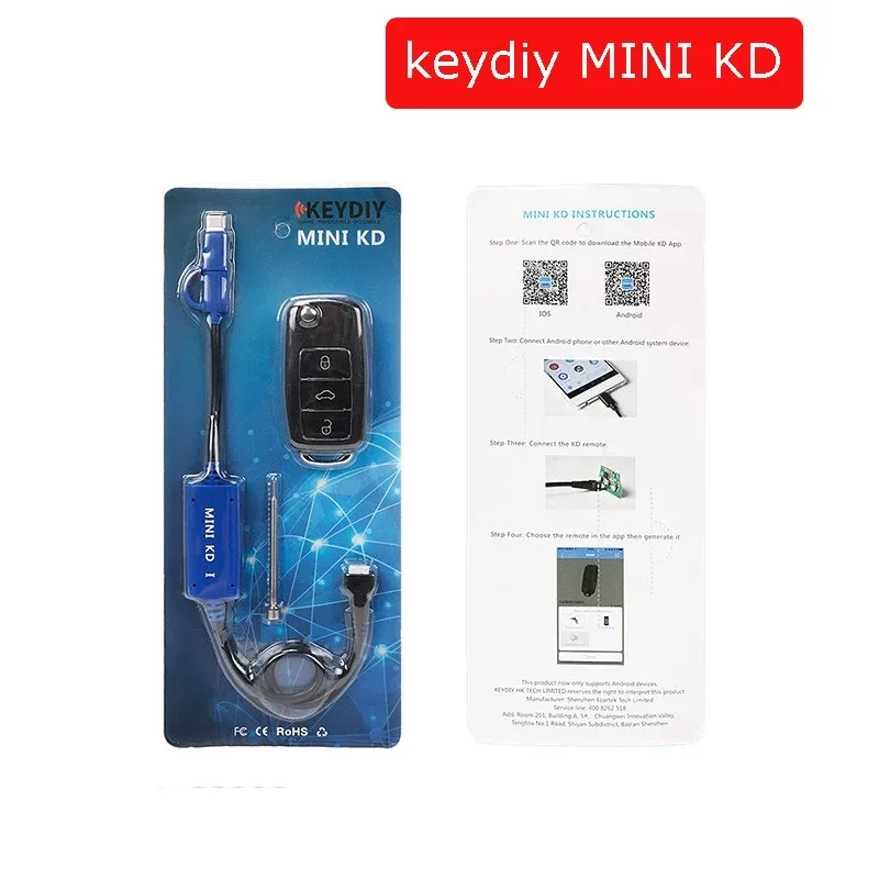 KEYDIY Mini KD генератор дистанционного управления мобильным ключом для системы Android и