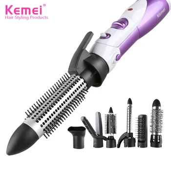 

KEMEI 2 In 1 Hair Curler Straightener Electric Multifunctional Crimping Wand Volume Hair Curling Iron Fashion Ceramic Hot Tool