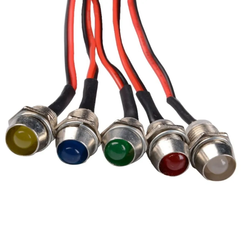 5 шт. светодиодный индикатор световая приборная панель Led светильник 12V Моторные Лодки Грузовик Светодиодный индикатор светильник автомобильные аксессуары
