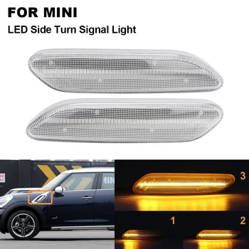 

1Pair Dynamic LED Side Marker Repeater Light Indicator Turn Signal For Mini Cooper For Mini Cooper R60 Countryman 12-17 R61