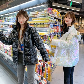 

ISENMAL New Women Winter Coat Female Warm Down cotton jacket Women's Korean Bread service Wadded Jackets parkas Female jacket