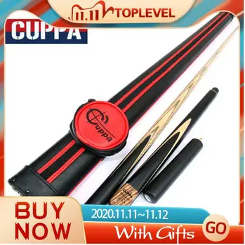 

New Arrival Cuppa Billiard 3/4 Snooker Cue Durable Handmade 9.8mm 11mm Tips 3 4 Snooker Cues Case Set Combination Offer China