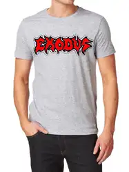 Exodus логотип фрукт ткацкого станка T-SHIR GREY серый, белый