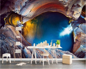 

beibehang 3d mural on the wall 3D three-dimensional modern minimalist abstract line starry swirl background wall wallpaper 3d