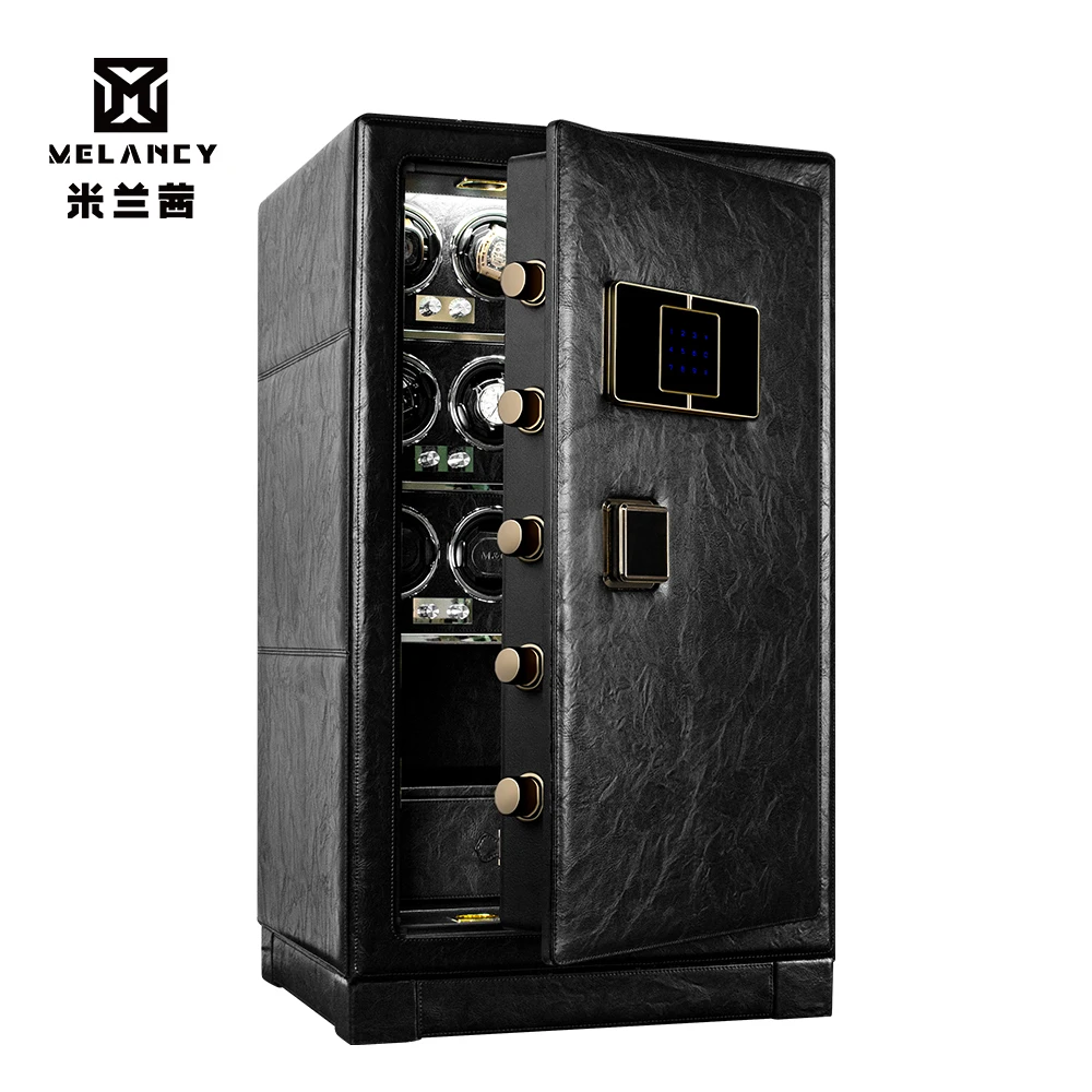 MELANCY Luxury Watch Winder Anti-Theft Safe Fingerprint Recognition Unlock Anti-theft Jewelry Watch Box With TPD 5 Mode Control 3 MELANCY Luxury Watch Winder Anti-Theft Safe Fingerprint Recognition Unlock Anti-theft Jewelry Watch Box With TPD 5 Mode Control - Image 3