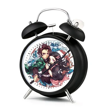 

Small Alarm Clock Anime Demon Slayer: Kimetsu no Yaiba Electronic Small Alarm Clock For Children Bedroom Table Desk Decoration