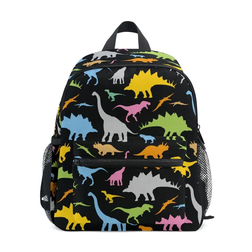 

ALAZA Backpack black bag Small Kindergarten Preschool Bag Children School dinosaur little girls boy bag Suitable for3-8years old