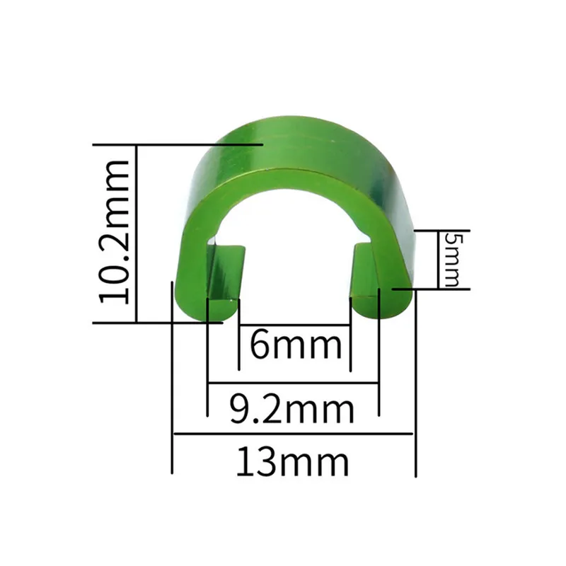 10 шт. направляющая конверсионная рама фиксированный зажим для велосипеда велосипедный трубопровод сиденье Алюминиевый зажим тормозной кабель маслопровод u-образная пряжка