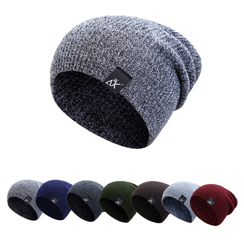 Knitted Hats Tags Cap Woman Beaines For Winter Breathable Men Gorras Simple Warm Solid Casual Lady Beanies Unisex | Аксессуары для