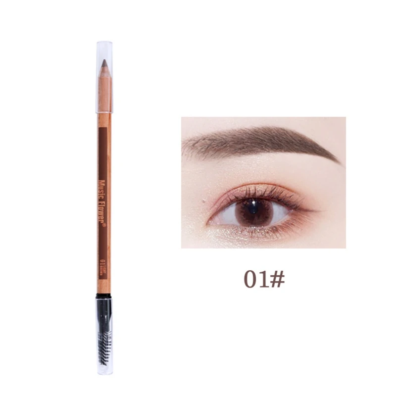 New Long-lasting Waterproof Smudge-proof Eyebrow Pencil With Eyebrow Brush Pro Double-end Eyebrow Pencil
