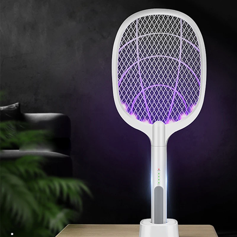 3000V Electric Mosquito Killer With UV Lamp USB 1200mAh Rechargeable Bug Zapper Summer Fly Swatter Trap Home Insect Racket | Освещение