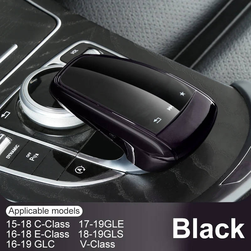 Для Mercedes Benz центральная консоль мышь сенсорная крышка подходит для Mercedes Benz C E класс W205 W213 E200L E300LGLC - Название цвета: B-black