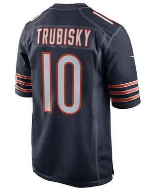 For men Мужская майка Mitchell Trubisky 10 Brian Urlacher 54 marcous Mariota 8 Rob Gronkowski 87 Lamar Jackson 8 Deshaun Watson 4 Chicago - Цвет: For men
