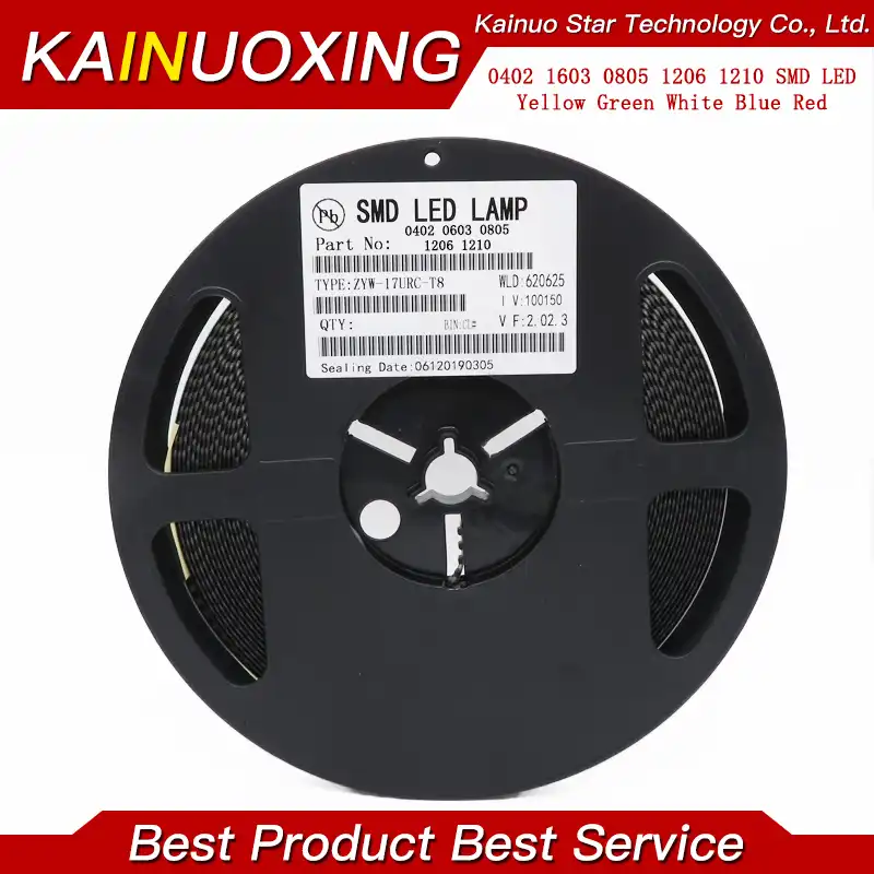 Светодиоды SMD 1 Катушка 0402 0603 0805 1206 1210 диоды желтого красного зеленого синего
