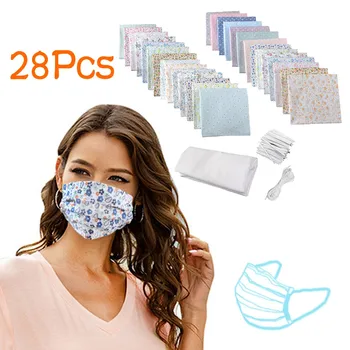 

Mix Fabric Floral Printed Cloth Sewing Quilting Fabrics Diy Handmade Face Maskswashable And Reusable Facemask Designer Mascarill