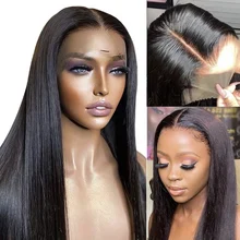 Svipwig – perruque Lace Front wig synthétique noire, perruque Lace wig lisse en soie, perruque en Fiber synthétique pour femmes, perruque Lace wig quotidienne, maquillage