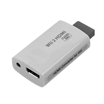 

Wii to HDMI Converter Adapter FullHD 1080P TV Audio 3.5 mm Supports WII Game Console Input for PC HDTV Monitor Display