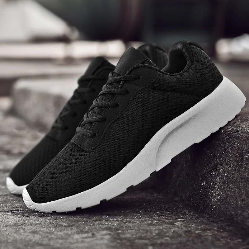 Men Women Walking Jogging Sport Shoes Black White Lightweight Running Sneakers Cheap Athletic Trainers Breathable Shoes